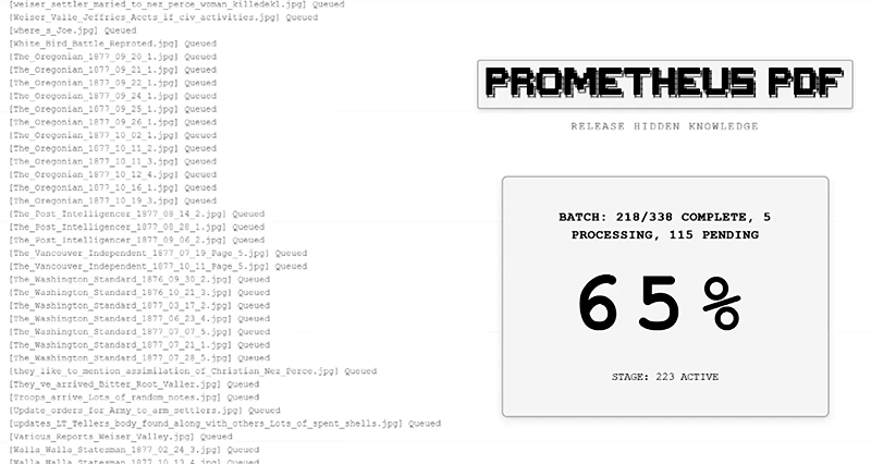 Prometheus PDF batch processing UI